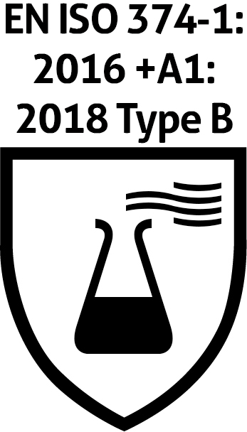 EN 374-1:2016+A1:2018 Type B