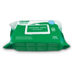 Clinell Universal Sanitising Wipes Flowrap Pack ‑ 100 Wipes