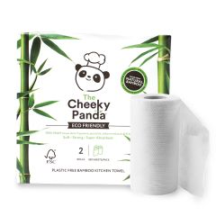 Cheeky Panda Plastic‑Free 2ply Bamboo Kitchen Rollen Rolls	