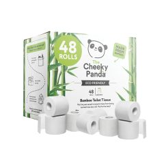 Cheeky Panda Plastic‑Free Bamboo 3ply Toilet Tissue Bulk