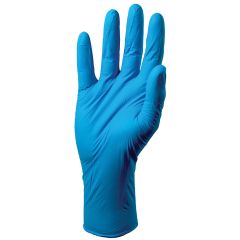 Nitrex Extra Length Long Cuff Blue Nitrile Powder Free Gloves
