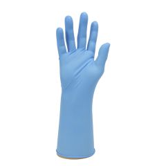 Nitrex Extra Length Long Cuff Blue Nitrile Powder Free Gloves