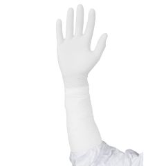 Nitrex CX400 Non Sterile White Nitrile Cleanroom Gloves 400mm Cuff