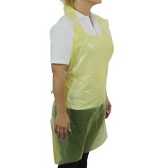 Premium Polythene Aprons in a Dispenser Pack ‑ Yellow