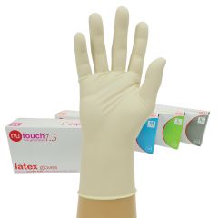 Nutouch Powder Free Textured Latex Gloves