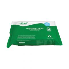 Clinell Universal Sanitising Wipes ‑ 72 Wipe Pack