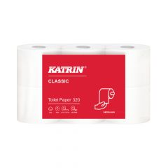 Katrin Classic 2ply White Toilet Roll ‑ Case of 36