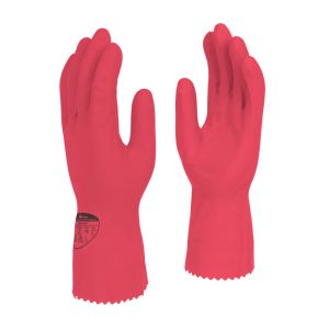 Polyco Optima Mediumweight Flocklined Rubber Glove