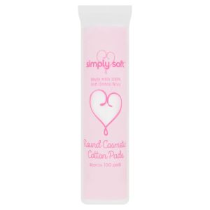 Simply Soft® Round Cotton Cosmetic Pads (100)