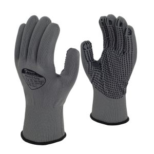 Polyco Matrix D Grip Grey PVC Dot Palm Coated Glove