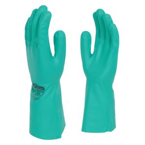 Polyco Nitri‑Tech III Green Flock Lined 33cm Nitrile Rubber Glove