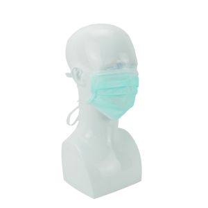 Green 3ply Type IIR Tie On Disposable Face Masks