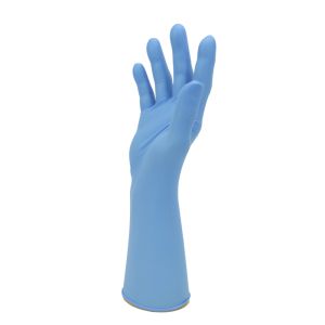 Nitrex Extra Length Long Cuff Blue Nitrile Powder Free Gloves