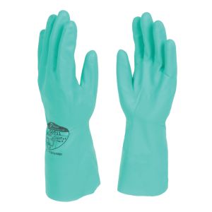 Shield GI/F11 Green Nitrile Industrial Glove (30cm)