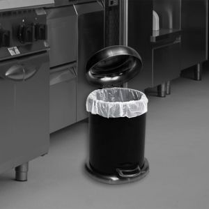 White Medium Duty Pedal Bin Liners in a Pack (15L)