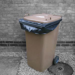 Black Medium Duty Wheelie Bin Liners in a Pack (270L)
