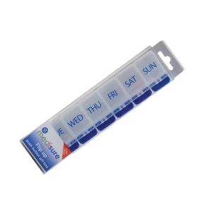Flip Up Push Button Pill Box