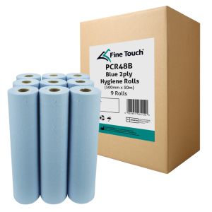 Fine Touch PCR48B Blue 2ply Couch Roll