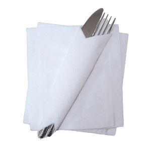 White 2ply 33 x 33cm Napkins ‑ Case of 2000