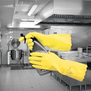 Polyco Pura Medium Weight PVC Flock Lined Glove