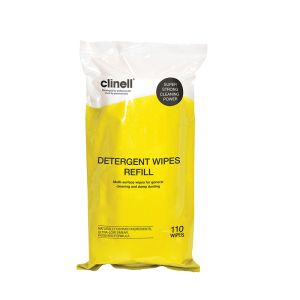 Clinell Detergent Wipes ‑ Canister Refill Pack 110 Wipes