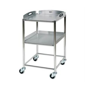 Surgical Trolley with Stainless Steel Shelves