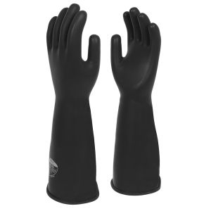 Shield Black Latex Rubber Industrial Glove (45cm)