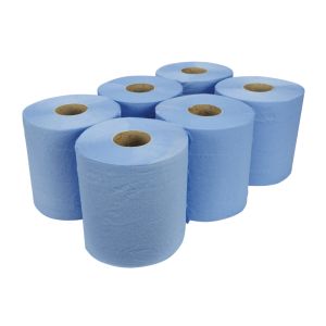 Blue 2ply Centre Feed Roll 175mm x 120m