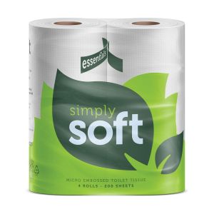Essentials Simply Soft 2ply Toilet Rolls (200 Sheet)