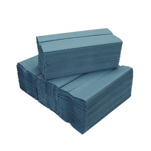 1 ply Blue C Fold Hand Towels ‑ Case of 2640