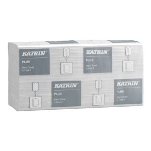 Katrin 73542 Plus 2ply C Fold Hand Towels ‑ Case of 1600