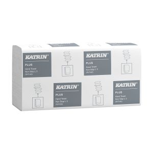 Katrin 61600 Plus 3ply White Z Fold Hand Towels (Narrow Fold)
