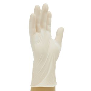 Powder Free Cream Synthetic Stretch Vinyl Gloves