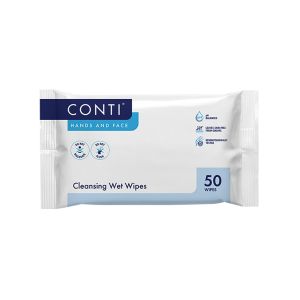 Conti Large Hand & Face Cleansing Wet Wipes (50)
