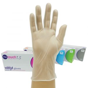 Nutouch Powder Free Clear Vinyl Gloves