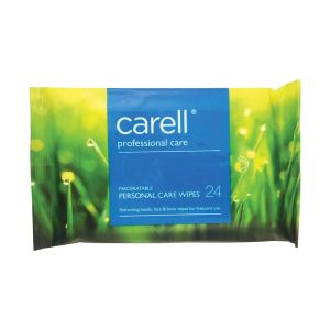 Carell Personal Care Hand and Face Wipes 24 Wipes
