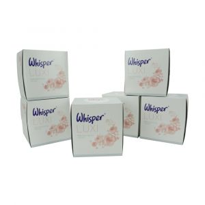 Whisper Luxi 2 ply Cube Luxury Facial Tissues ‑ Case of 24