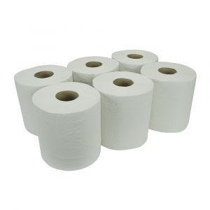 Essentials 1ply White Centre Feed Rolls ‑ Case of 6
